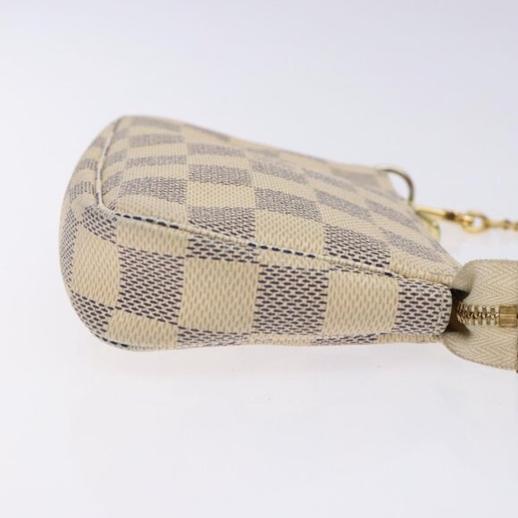 LOUIS VUITTON Damier Azur Mini Pochette Accessoires Pouch Auth - Picture 5 of 16